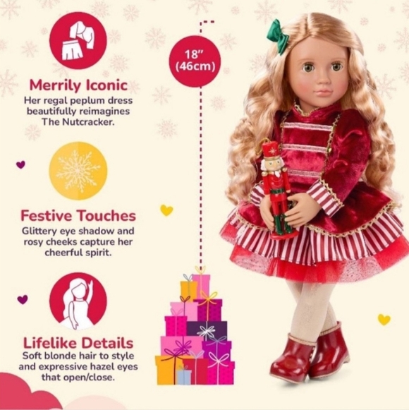 Our Generation Special Limited Edition Hollie Holiday Nutcracker Doll - Picture 2 of 3